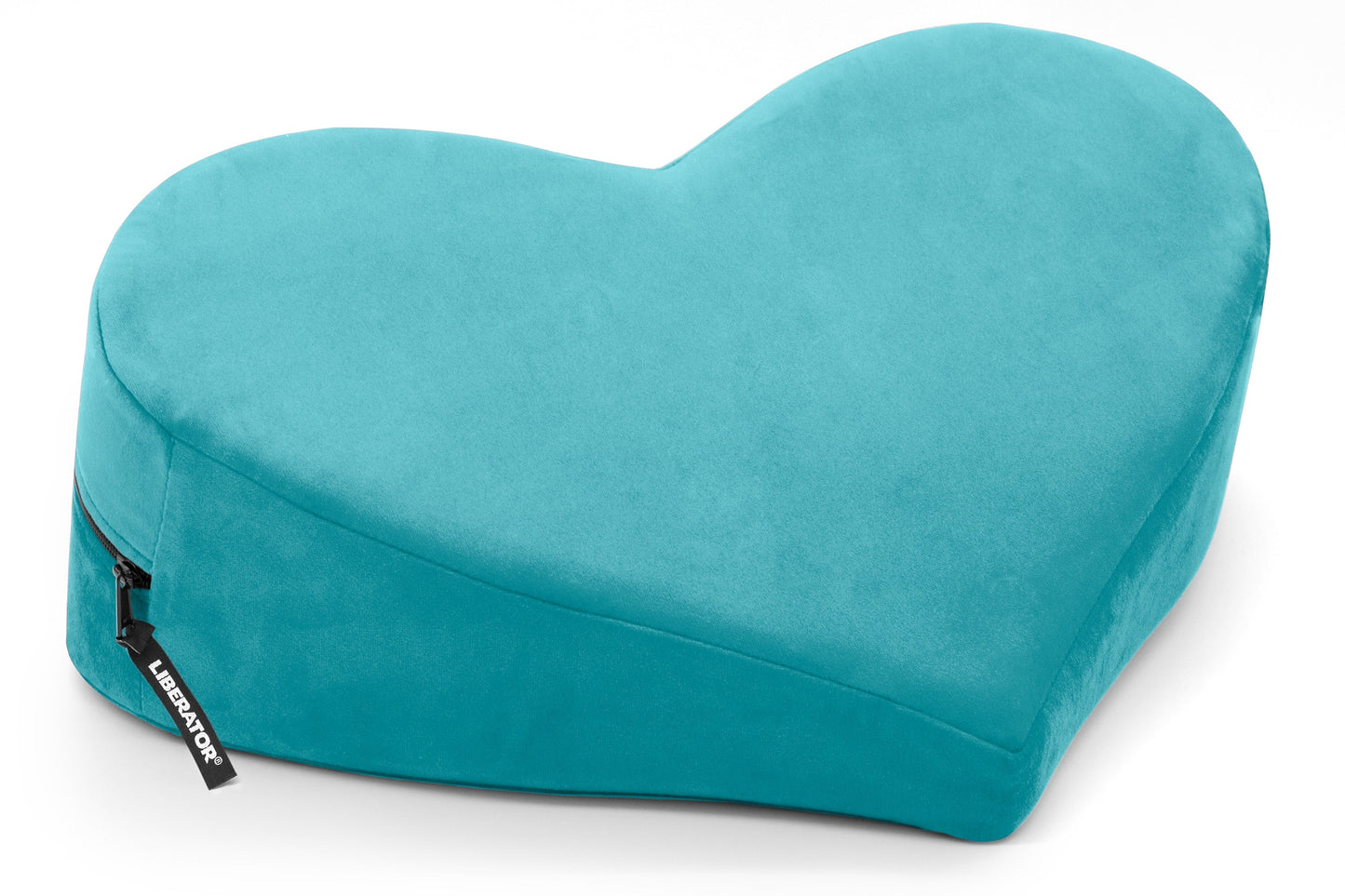 Heart Wedge Teal Microvelvet